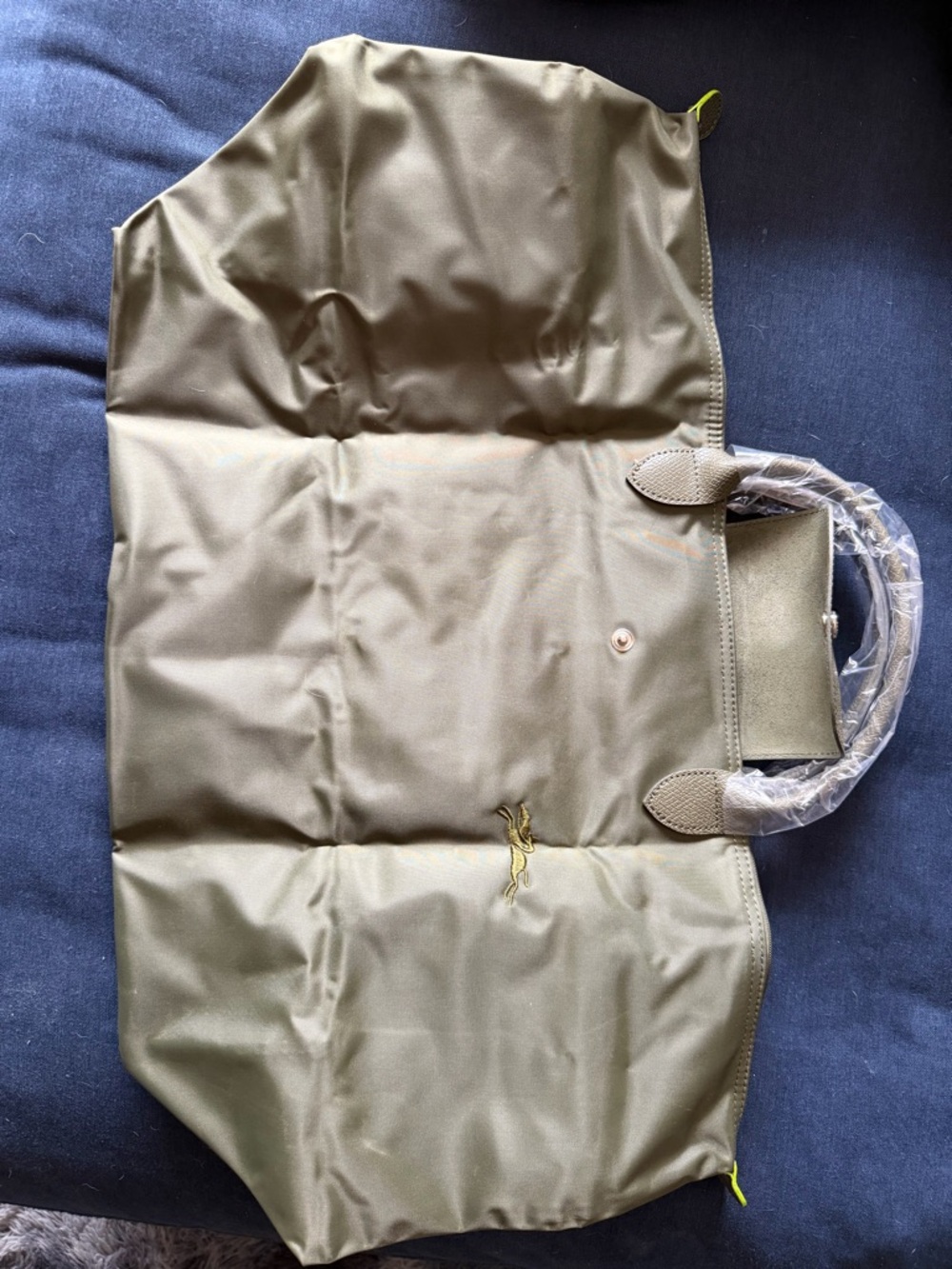 Longchamp Le Pliage travel bag olive green